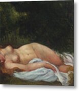 Reclining Nude Metal Print