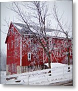 Red Barn Circa 1876 Metal Print