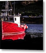 Red Boat At Peggy's Cove Metal Print