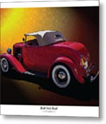 Red Hot Rod Metal Print