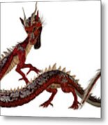 Red Jewel Dragon Metal Print