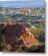 Red Rock Canyon Rock Quarry And Colorado Springs Metal Print