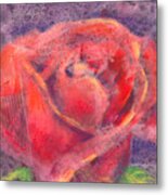 Red Rose Metal Print