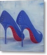 Red Soul Shoes Metal Print