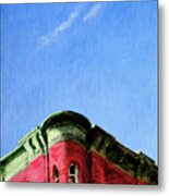 Red Tenement Metal Print