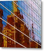 Reflection Of The Past - Tulsa Metal Print