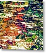 Reflection On Oscar - Claude Monet's  Garden Pond Metal Print