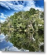 Reflection Time Metal Print