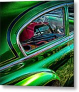 Reflections In Green Metal Print