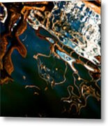 Reflections In Rippling Water Metal Print