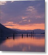 Reflections Of Pink Metal Print