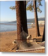 Relaxing On Lake Tahoe Metal Print