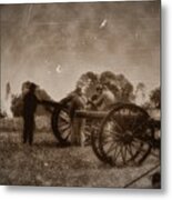 Reloading The Cannons Metal Print