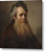Rembrandt Bearded Old Man Metal Print
