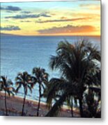 Resort Sunset Metal Print