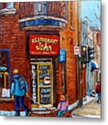 Restaurant John Montreal Metal Print