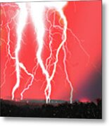 Lightning Apocalypse Metal Print