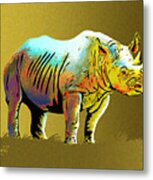 Rhinoceros Metal Print