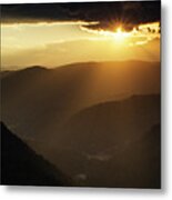 Rhodope Mountains Sunset Metal Print