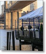 River Cafe With Brooklyn Bridge Metal Print