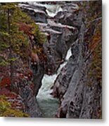 River Canyon At Jasper Metal Print