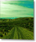 Road Into The Foothills Metal Print