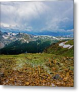 Rock Cut Overlook From Trail Ridge Road, Rocky Mountain National Park, Colorado Metal Print