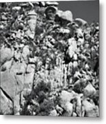 Rock Face Sandia Mountain Metal Print