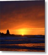 Rock Sunset Metal Print