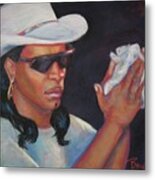 Zydeco Man Metal Print