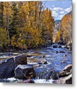 Rocky Mountain Water 8 X 10 Metal Print