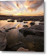 Rocky Shores Of Utah Lake Metal Print