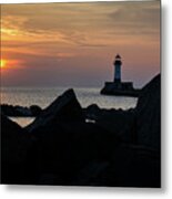 Rocky Sunrise Metal Print