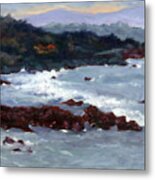 Rocky Surf Metal Print