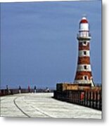 Roker Lighthouse Sunderland Metal Print