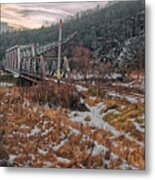 Romania Rail Bridge Metal Print