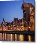 Romantic Evening In Gdansk Metal Print