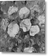 Romantic Large Roses Metal Print