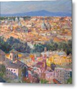 Rome View From Gianicolo Metal Print