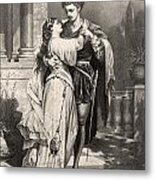 Romeo And Juliet After A 19th Century Metal Print