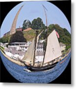 Rounding The Globe Metal Print