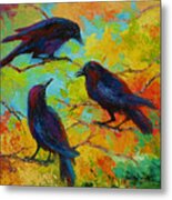 Roundtable Discussion - Crows Metal Print