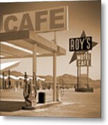 Route 66 - Roy's Motel Metal Print