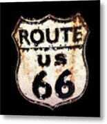 Route 66 Sign Metal Print