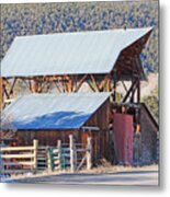 Rustic Hay Barn Cedaredge Colorado Metal Print