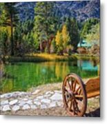 Rustic Relaxation Metal Print