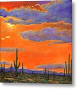 Saguaro Sunset Metal Poster