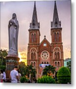 Saigon Notre-dame Basilica 4 Metal Print