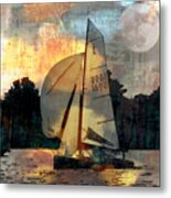Sailing Into The Sunset Metal Print