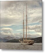 Sailing On Loch Long Scotland Metal Print